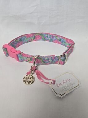 Lilly Pulitzer Pink Floral Dog Collar